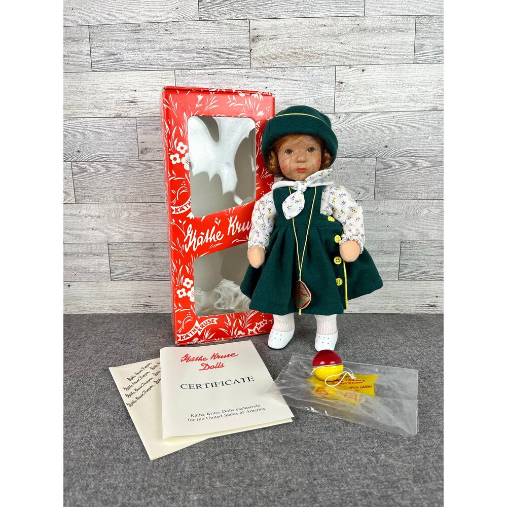 KATHE KRUSE MONIKA LE 30 80 Red Hair Doll Box Tags 10.5 Inch Rare